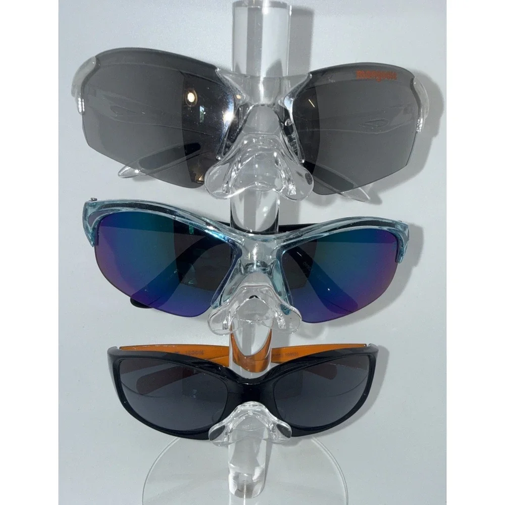 3 pair Mongoose Authentic Polarized Anti Glare Fishing Cycling Sport Sunglasses